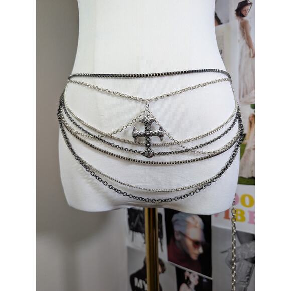 Handmade Waist Chain Belt Gothic - Picture 2 of 10